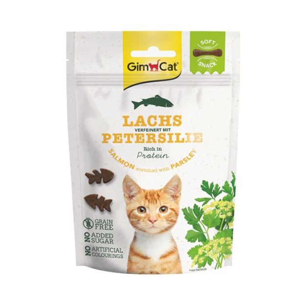 Picture of Gimcat Soft Snacks Somon & Maydonozlu Tahılsız Kedi Ödülü 60 gr