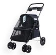 Zampa Tourist Kedi & Köpek Arabası Siyah, 46x85x91.5cm resmi