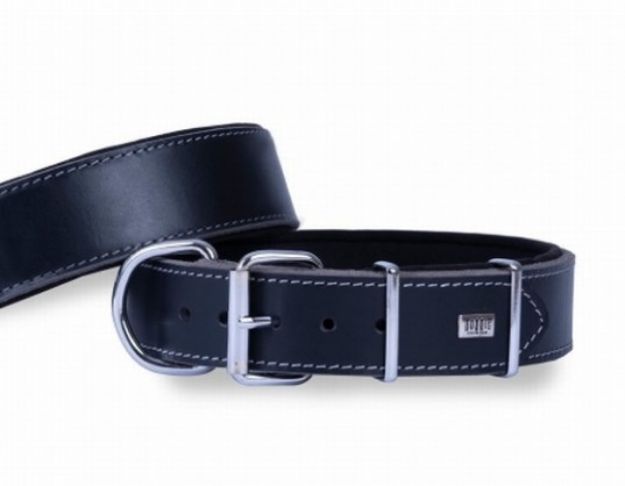 Picture of Güçlü Deri Boyun Tasması Siyah 4x47-55cm Byt4010sblack