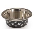 Camon Renkli kaymaz çelik Mama ve Su Kabı Paws resmi