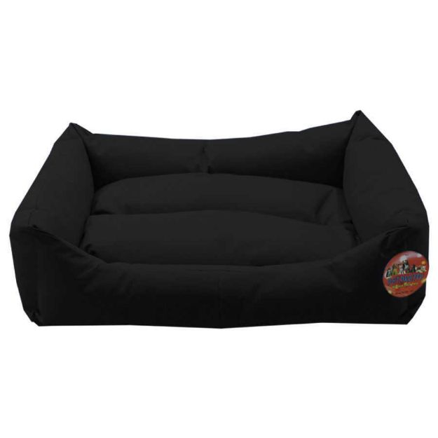 Pet Pretty Kedi Köpek Su Geçirmez Dış Mekan Yatak 65 x 85 x 22 Cm Siyah resmi