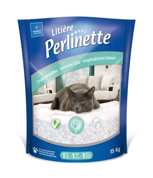 Picture of Perlinette Yetişkin ve Hassas Kediler İçin Kristal Kum 15kg