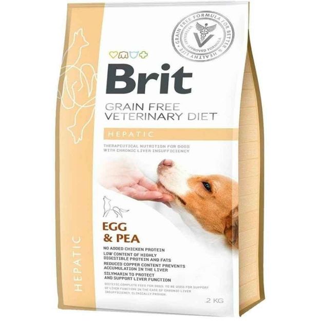 Picture of Brit Veterinary Diet Hepatic Karaciğer için Köpek Tahılsız Köpek Mama 2 Kg