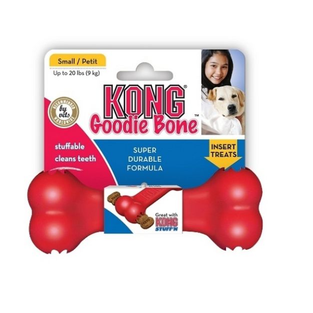 Kong Köpek Kırmızı Kauçuk Oyuncak Kemik Small 5Cm resmi