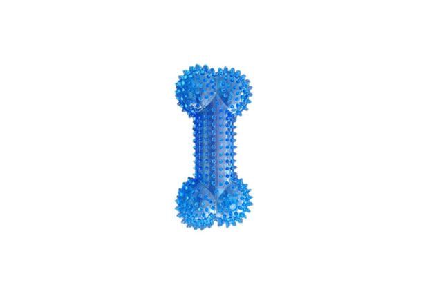 Zampa Rubber Kemik Desenli Tırtıklı Köpek Ödül Oyuncağı, 12,5cm resmi