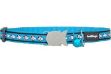 Red Dıngo Reflektörlü Balık Desenlı Turkuaz Kedı Boyun Tasması 12Mm resmi