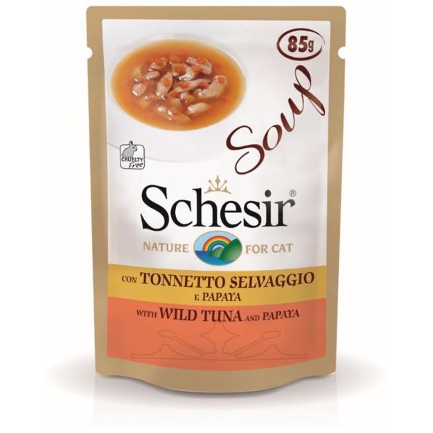 Picture of Schesir Ton Balıklı Papayalı Kedi Çorbası 85 Gr