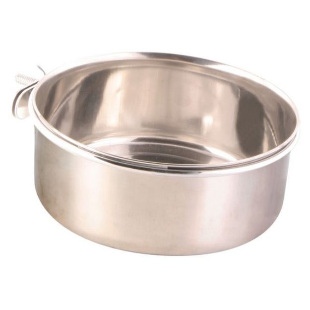 Picture of Trixie Askılı Paslanmaz Papağan Yem Kabı 600 ml 12 cm