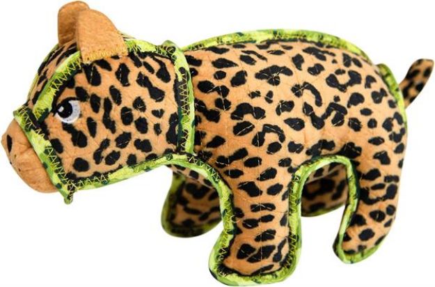 Outward Hound Xtreme Seamz Leopard Plush Köpek Oyuncağı Medium - 69881M resmi