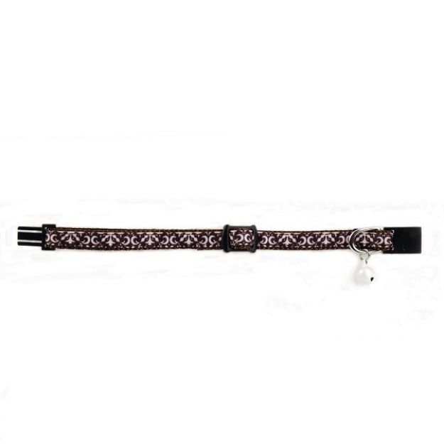 Beeztees Mystick Yavru Kedi Boyun Tasması 8 mm 16 cm x 23 cm Kahverengi resmi