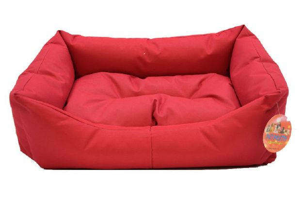 Pet Pretty Kedi Köpek Su Geçirmez Dış Mekan Yatak 40 x 55 x 15 Cm Kırmızı resmi