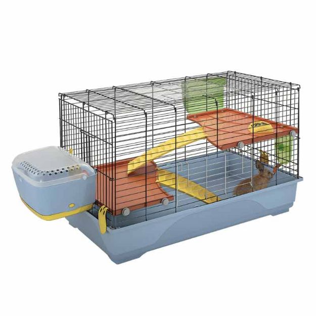 Picture of Imac Benny 100 Guinea Pig Ve Tavşan Kafesi Mavi 100x54,5x66 cm