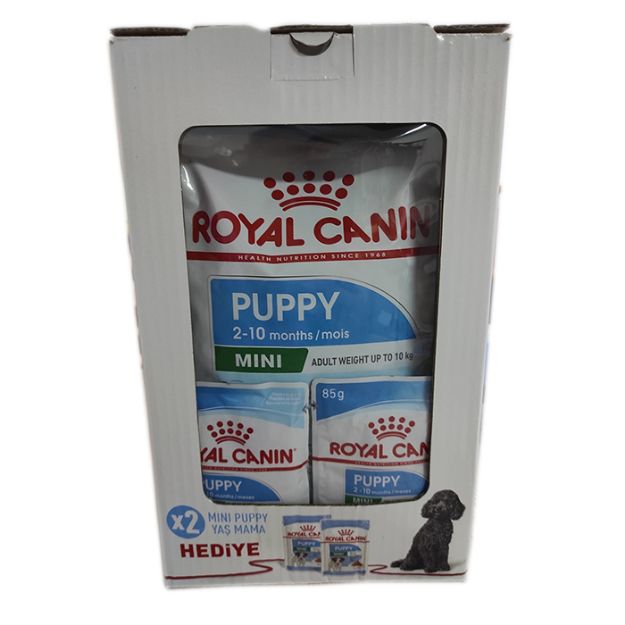 Picture of Royal Canin Mini Puppy Yavru Köpek Maması 2 Kg+2 Adet Puppy Yaş Mama
