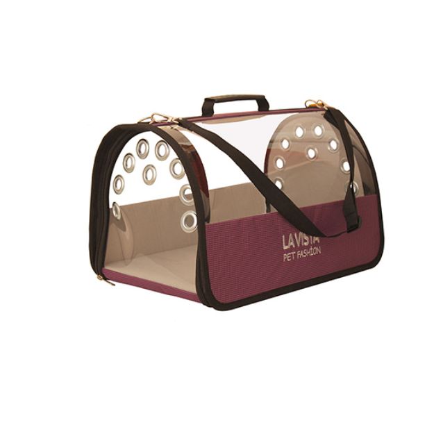 Lavista Şeffaf Flybag Pet Taşıma Çantası Mor 26x43x27h Cm resmi