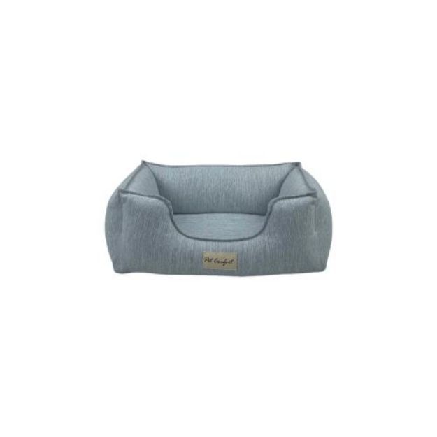 Pet Comfort Alpha Zeugma Açık Gri Kedi ve Köpek Yatağı S 50x60cm resmi