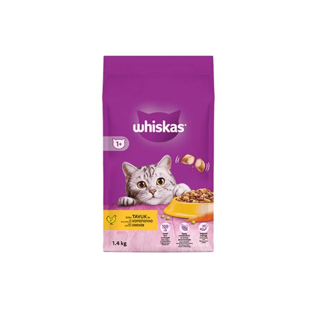 Picture of Whiskas Tavuklu Yetişkin Kuru Kedi Maması 1,4 kg