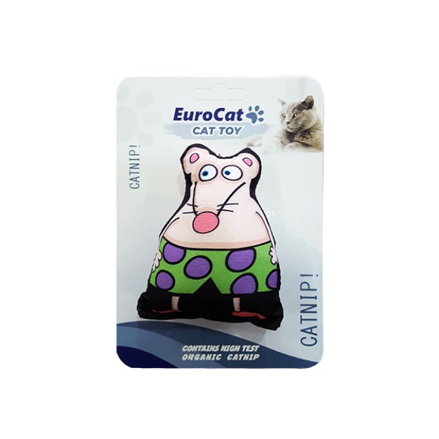 Eurocat Catnipli Kedi Oyuncağı Süper Fare Beyaz resmi