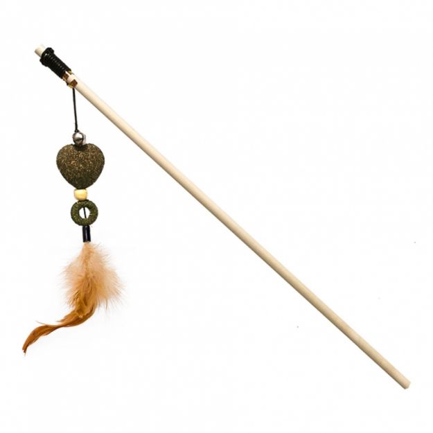 Picture of Eastland Tüylü Catn İpli Kedi Otlu Kalp 40cm