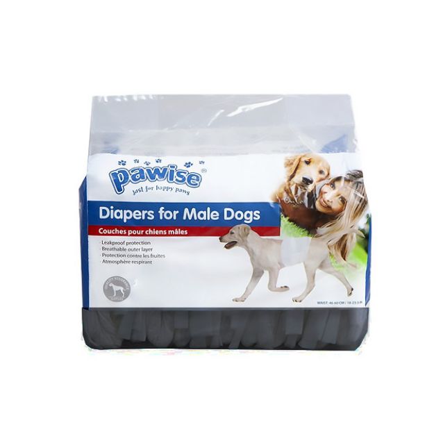 Pawise Kullan AT Erkek Köpek Alt Bezi Siyah L resmi