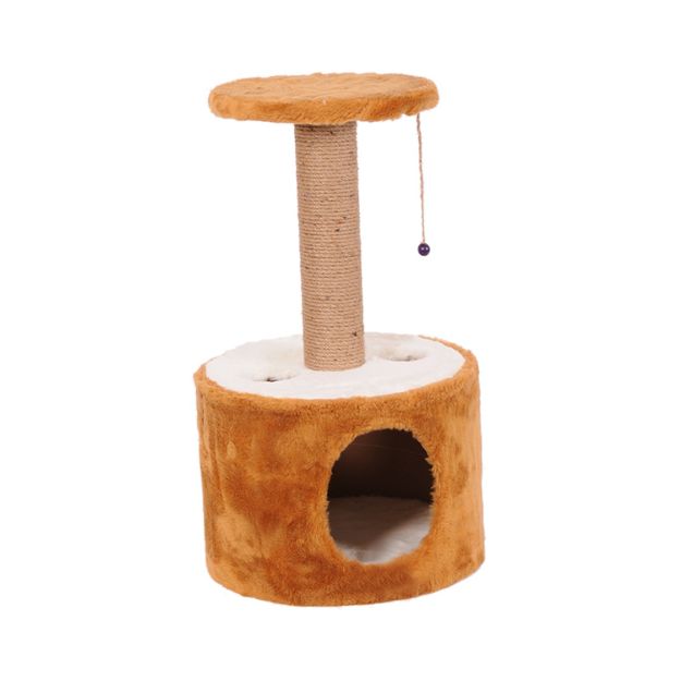 Cathause Silindir Yuvalı Tırmalama 72 Cm Kahverengi resmi