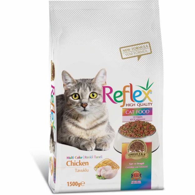 Picture of Reflex Multi Color Renkli Taneli Tavuklu Yetişkin Kedi Maması 1.5 Kg