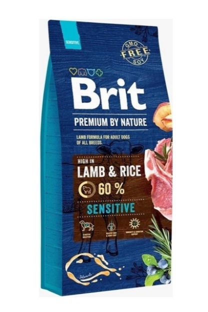 Picture of Brit Premium By Nature Sensitive Kuzu & Pirinçli Yetişkin Köpek Maması 15Kg