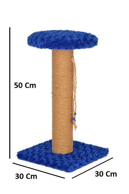 Picture of PetPretty Oturaklı Kedi Tırmalama Tahtası 50 Cm Mavi