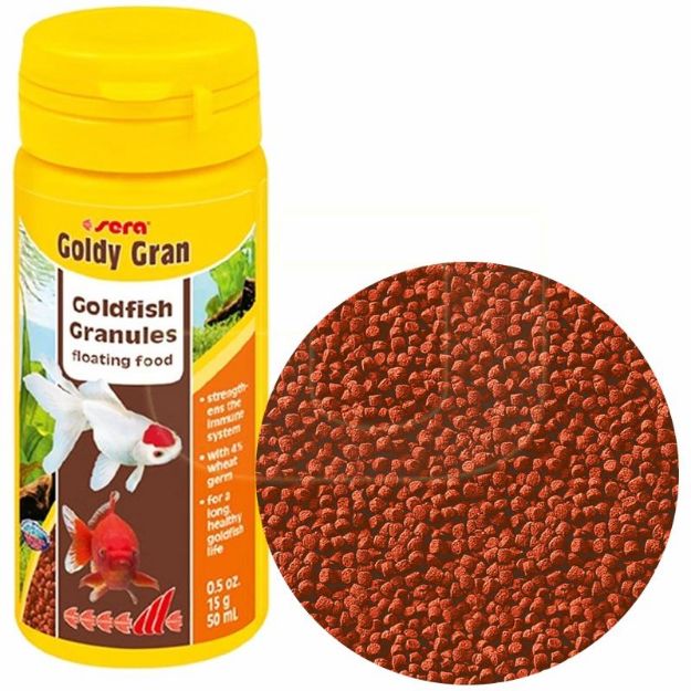Picture of Sera Goldy Gran Japon ve Soğuksu Balıkları için Granür Yem 50 ml