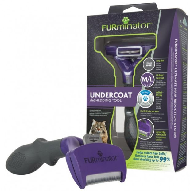 Picture of Furminator Longhair Cat Uzun Tüylü Kediler İçin Tarak Large