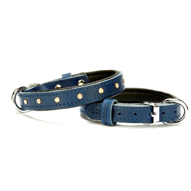 Picture of Doggie Yumuşak Dokulu Kristal Taşlı Köpek Boyun Tasması Mavi SBT-1550 S