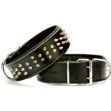 Picture of Doggie Çift Kat Deri Çivili Köpek Boyun Tasması Siyah BYT-6012 L
