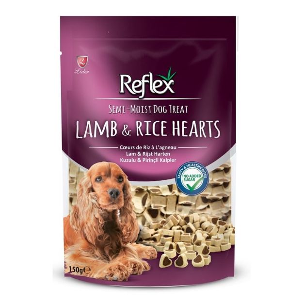 Picture of Reflex Semi-Moist Hearts Treats Kuzulu Köpek Ödül Maması 150 Gr