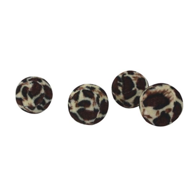 Picture of Zampa Dörtlü Leopar Desenli Kedi Oyuncak Seti, 4,5 cm