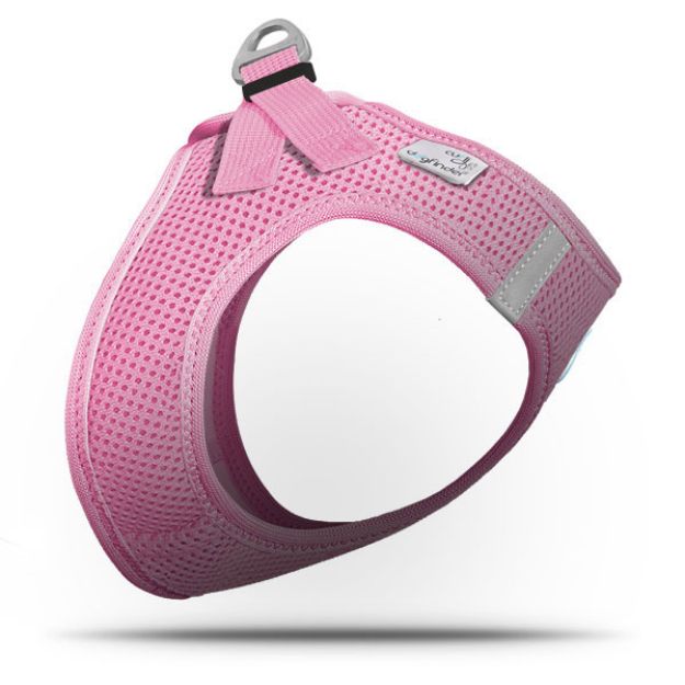 Picture of Curli Air Mesh Dogfinder Özel Kodlu Köpek Göğüs Tasması 3XSmall Pembe
