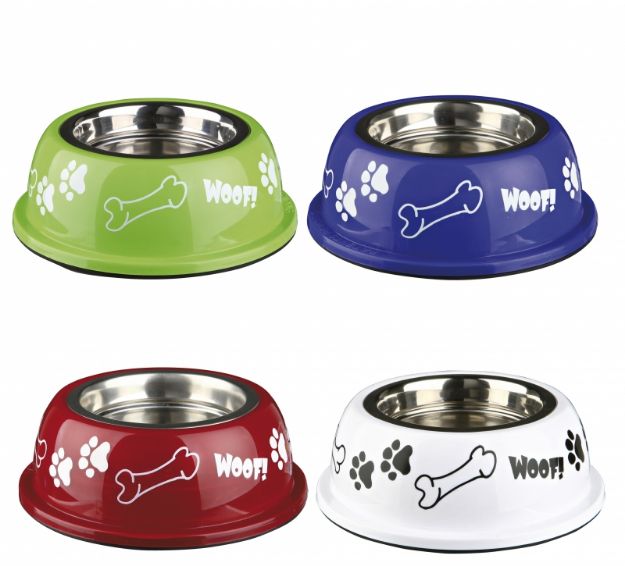 Picture of Trixie köpek paslanmaz mama&su kabı 0.25lt/11cm