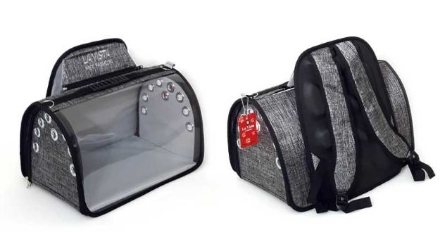 LAVİSTA Gri Tomris Şeffaf Sırt Flybag resmi