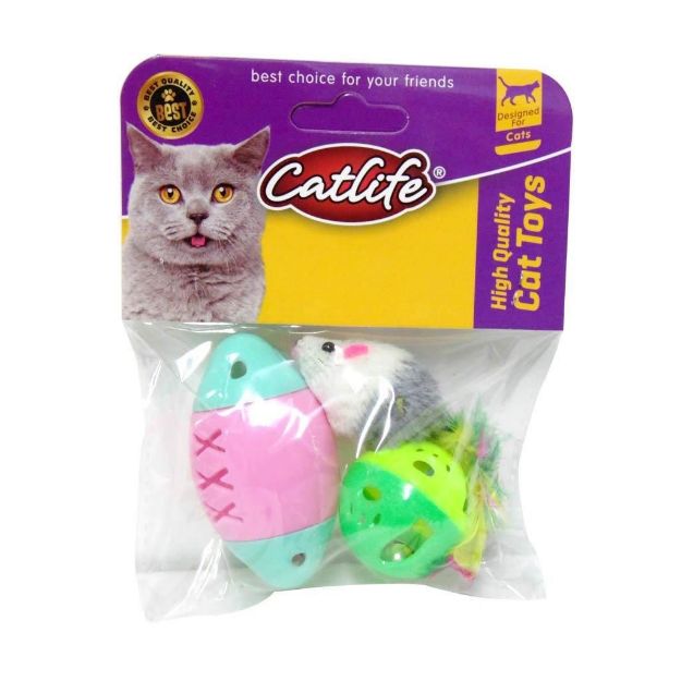 Picture of Catlife Kediler İçin Zilli Oyuncak 3 Lü