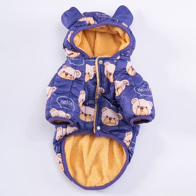 Picture of Pawstar   Blue Teddy Puff Big Raincoat