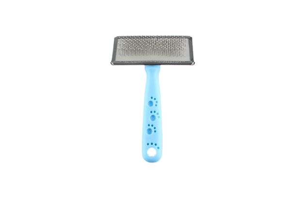 Picture of Zampa Slikon Top Başlıklı Kedi ve Köpek Fırçası Medium 14x9cm, Mavi