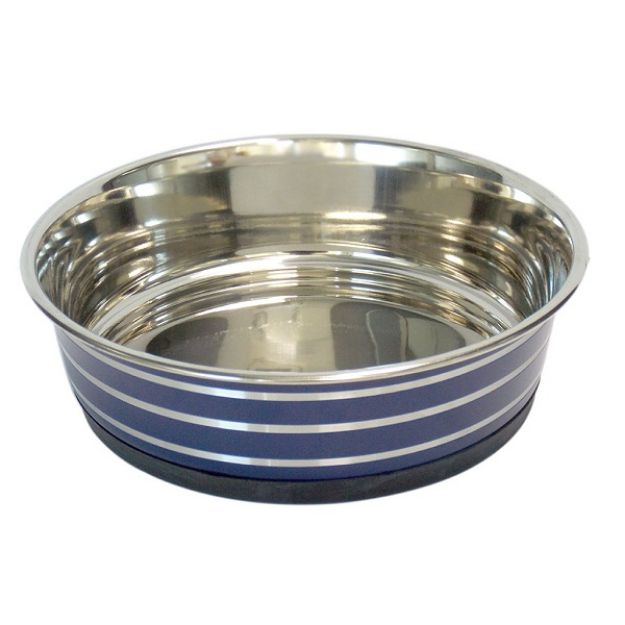 Picture of Tommy Renkli Kaymaz Tabanlı Çelik Kedi Köpek Mama Kabı 21 cm 1,5 lt