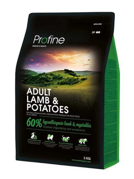 Picture of Profine Kuzu Etli Patatesli Düşük Tahıllı Yetişkin Köpek Maması 3 Kg