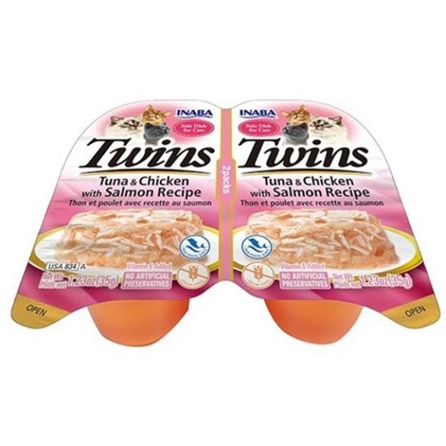 Picture of Twins Ton Balıklı, Somonlu ve Tavuklu Kedi Ödül Jölesi 2 x 35 Gr