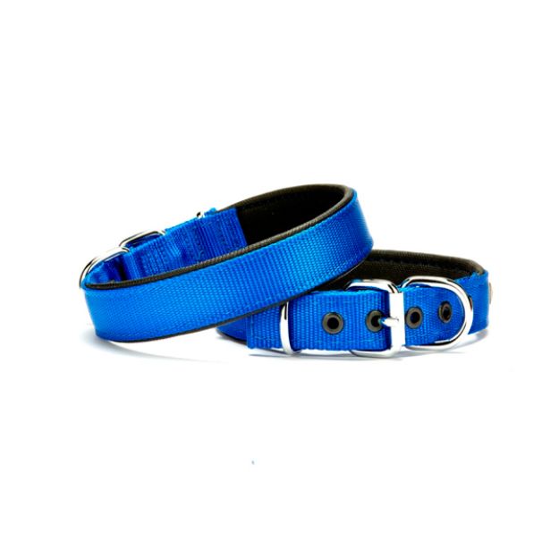 Picture of Doggie Dokuma Softlu Sade Köpek Boyun Tasması Mavi DSBT-2510 L