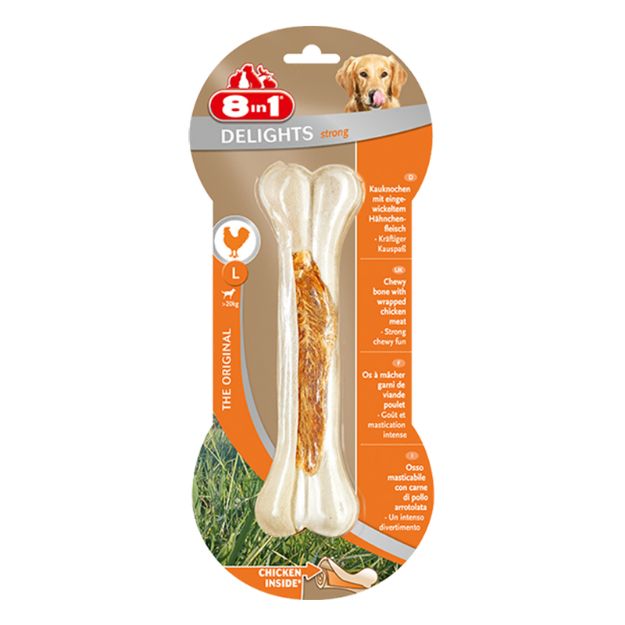 Picture of 8 in 1 Delights L Köpek Çiğneme Burgu Kemik