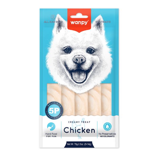 Picture of Wanpy Tavuklu 12'li Krema Köpek Ödülü 5x14g Pıwp-048