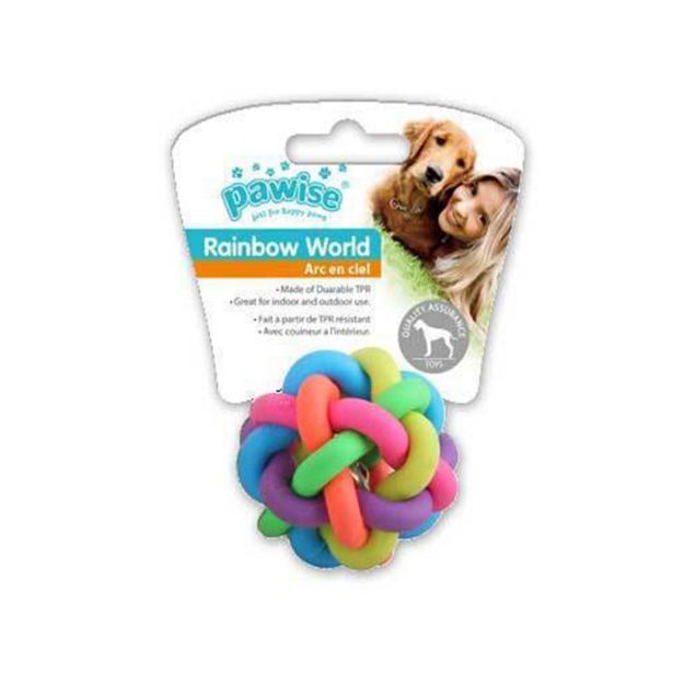 Picture of Pawise 14667 Gökkuşağı Kauçuk Köpek Oyuncağı Small