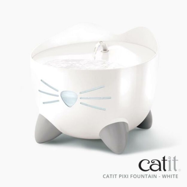 Picture of Catit Pixi Fountain Led Seviye Göstergeli Otomatik Kedi Su Sebili Beyaz 2Lt