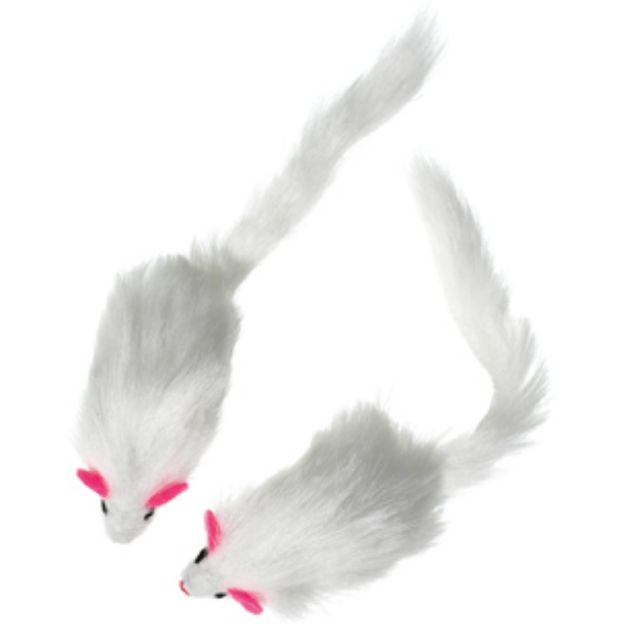 Picture of Flamingo İkili Beyaz Tüylü Fare 12 Cm