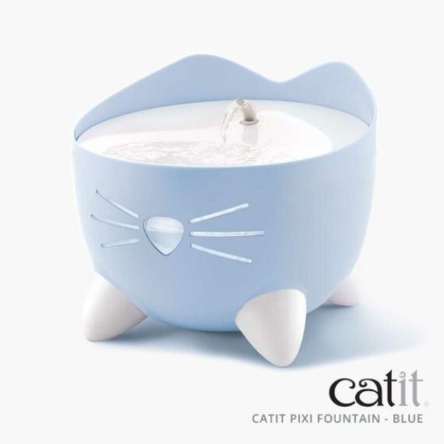 Picture of Catit Pixi Fountain Led Seviye Göstergeli Otomatik Kedi Su Sebili Mavi 2 Lt