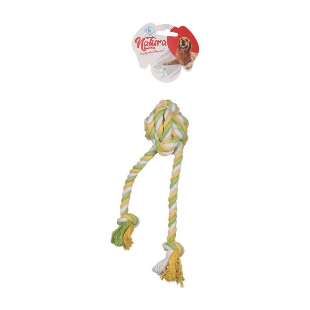 Picture of Natura İki Kulaklı Top Halat Köpek Oyuncak 40 cm